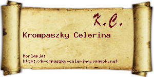 Krompaszky Celerina névjegykártya